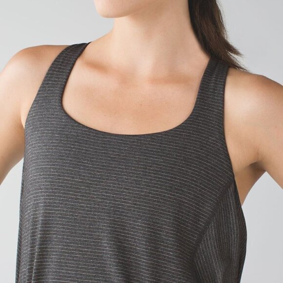Lululemon Wild Tank- Heathered Black / Black - Picture 4 of 12